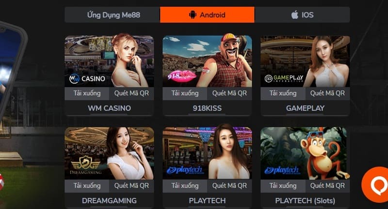 Tải app về Me88 về Android cực dễ dàng
