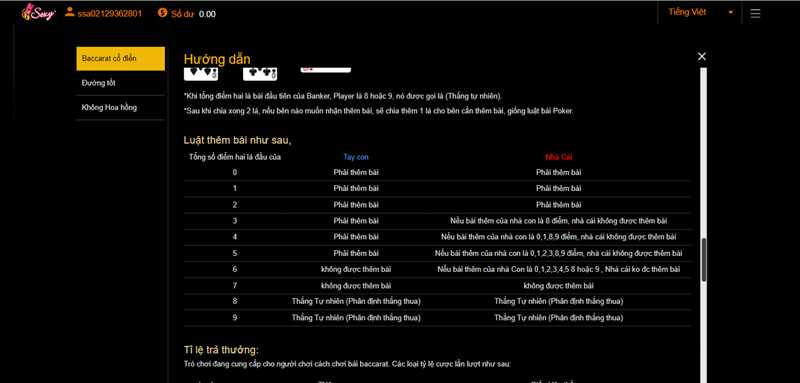 Luật kéo bài trong baccarat người mới cần nắm rõ
