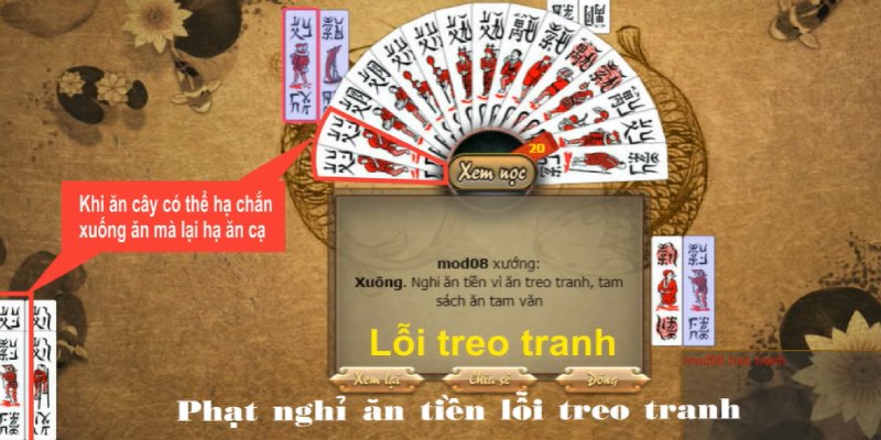 Lỗi phạt trừ điểm trong bài Chắn