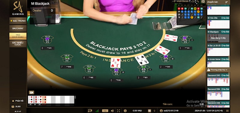 Chơi Blackjack tại Me88 mang về tiền thưởng hấp dẫn